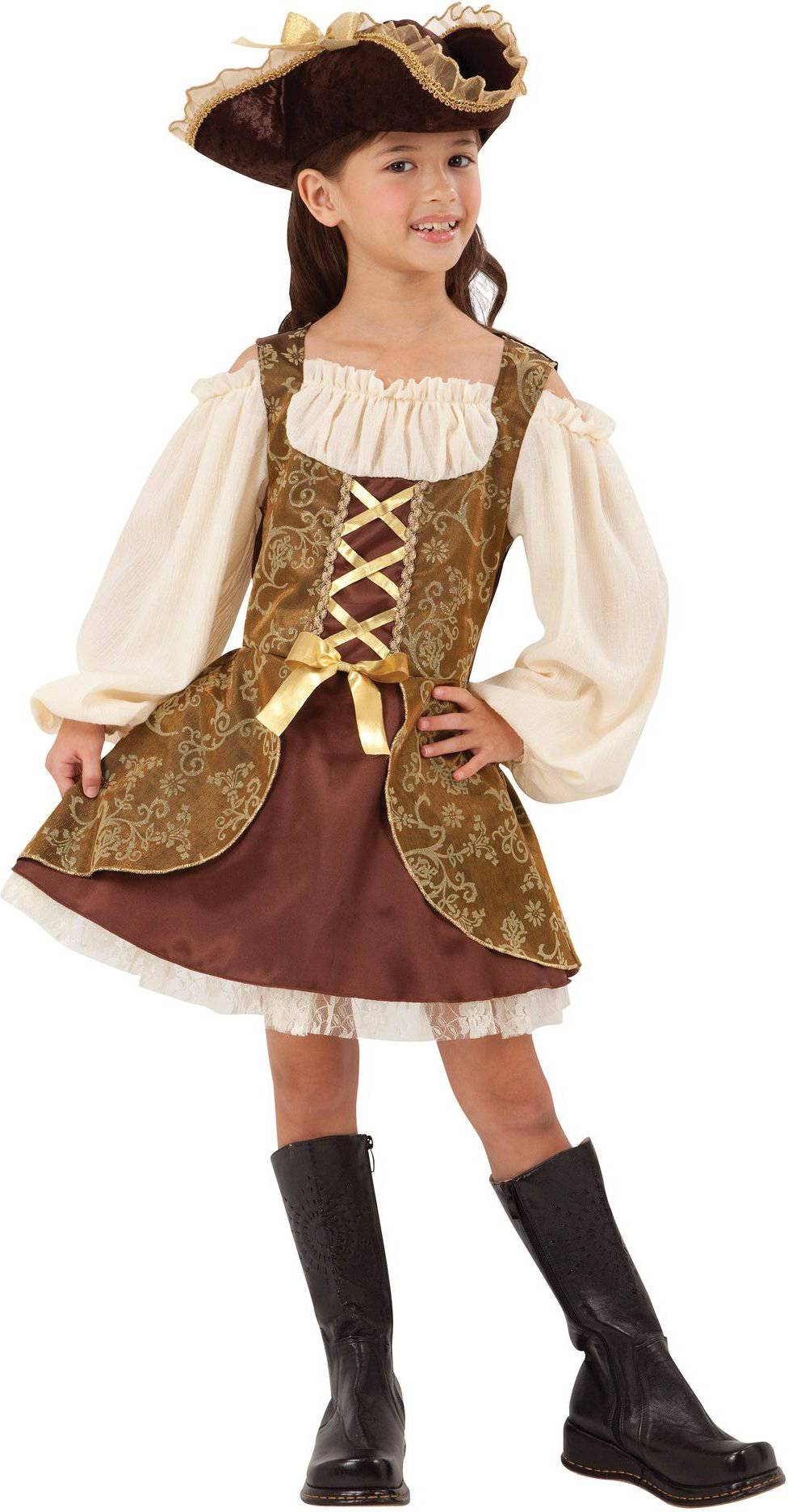 Bild på Bristol Pirate Dress Childrens Costume Golden