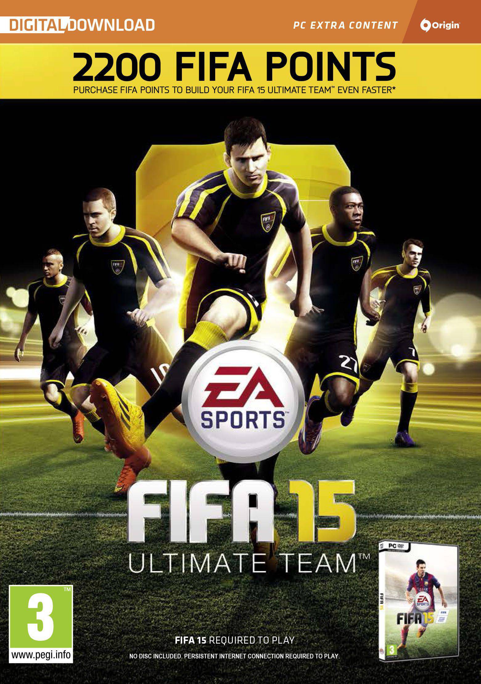  Bild på Electronic Arts FIFA 15 - 2200 Points - PC game pass / saldokort