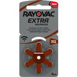 Batterier & Laddbart Rayovac Extra Advanced 312 6-pack
