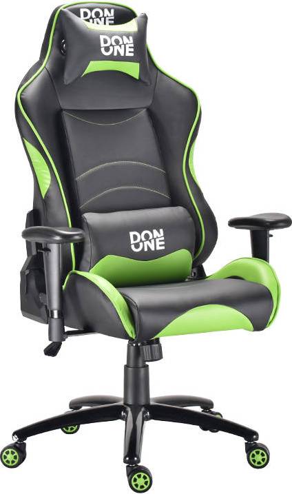  Bild på Don One Corleone Gaming Chair - Black/Green gamingstol