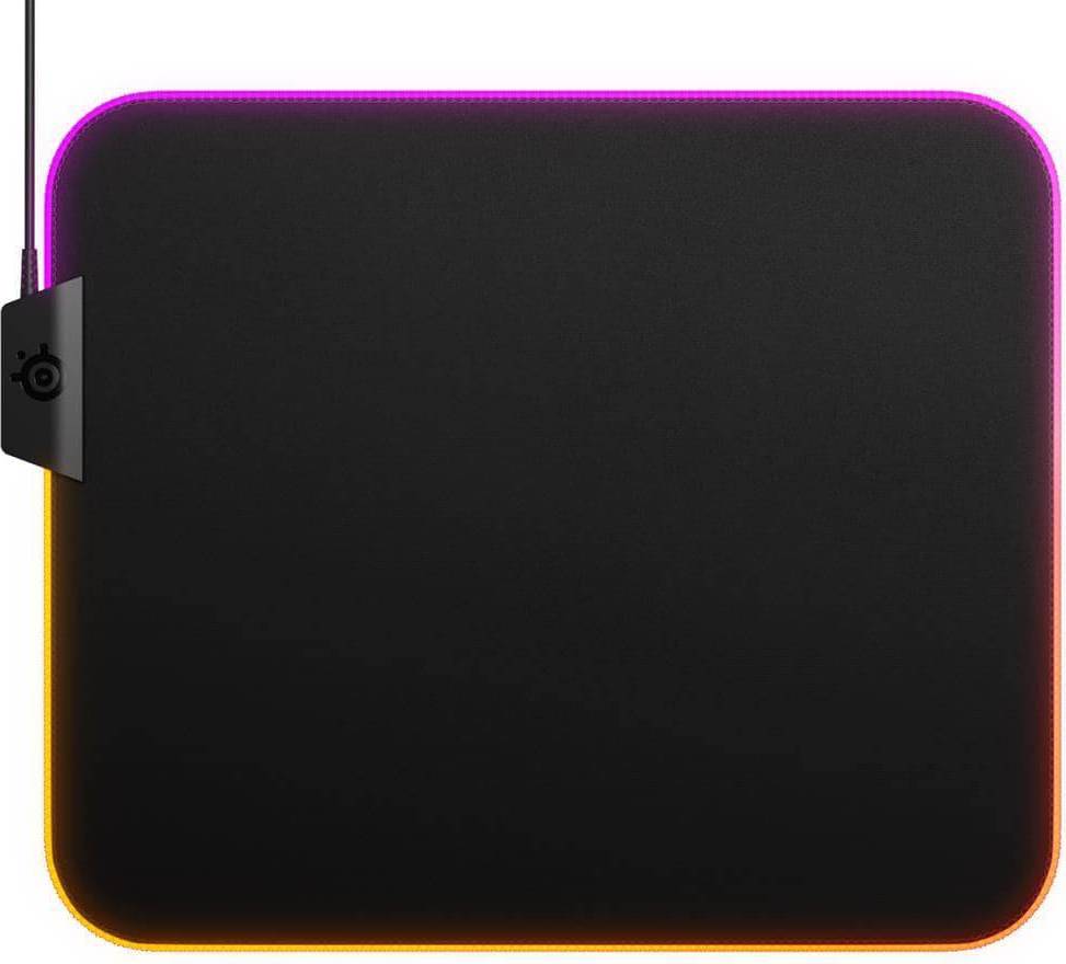  Bild på SteelSeries Qck Prism Cloth Medium RGB gaming musmatta
