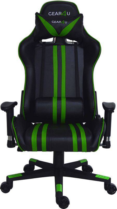  Bild på Gear4U Elite Gaming Chair - Black/Green gamingstol
