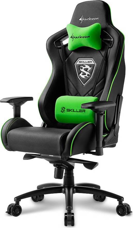  Bild på Sharkoon Skiller SGS4 Gaming Chair - Black/Green gamingstol