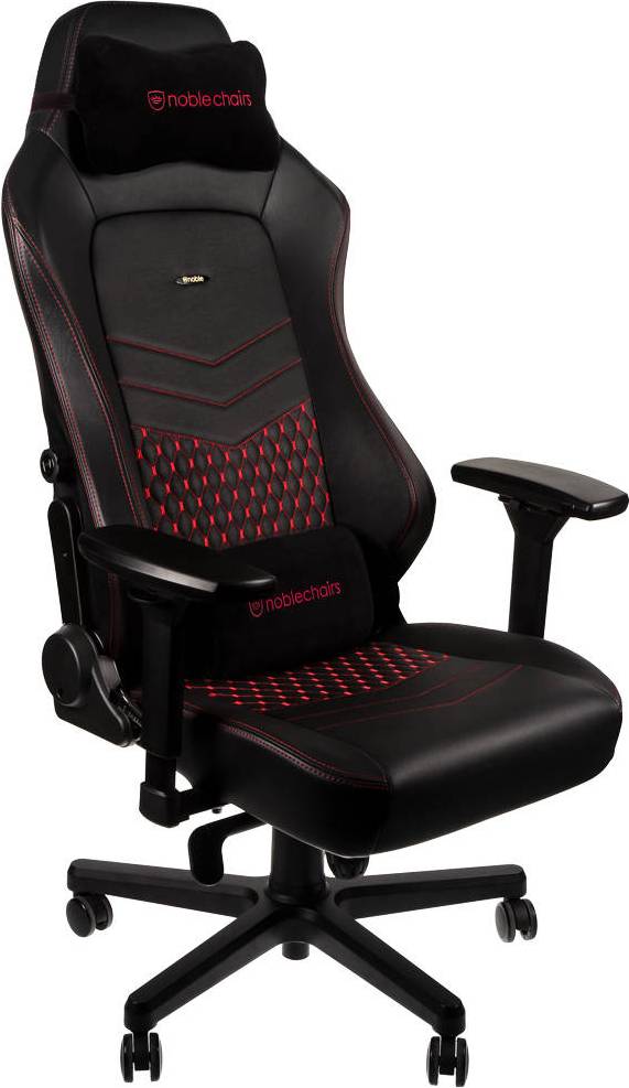  Bild på Noblechairs Hero Real Leather Gaming Chair - Black/Red gamingstol