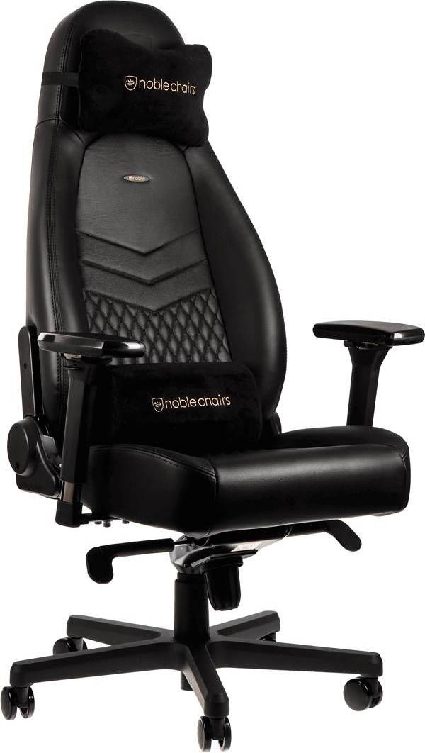  Bild på Noblechairs Icon Real Leather Gaming Chair - Black gamingstol