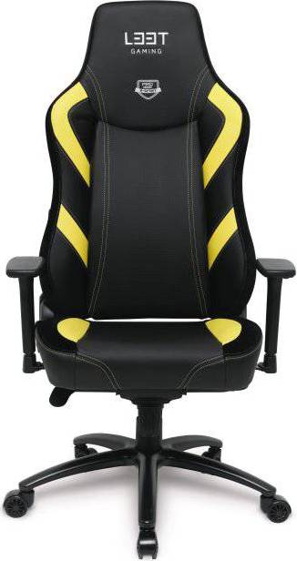  Bild på L33T E-Sport Pro Excellence L Gaming Chair - Black/Yellow gamingstol