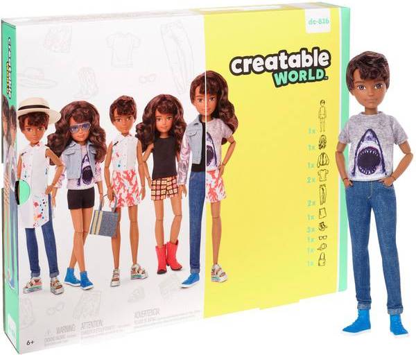 CREATABLE WORLD GGG56 Deluxe Character Kit Customisable Doll Creative Play for 