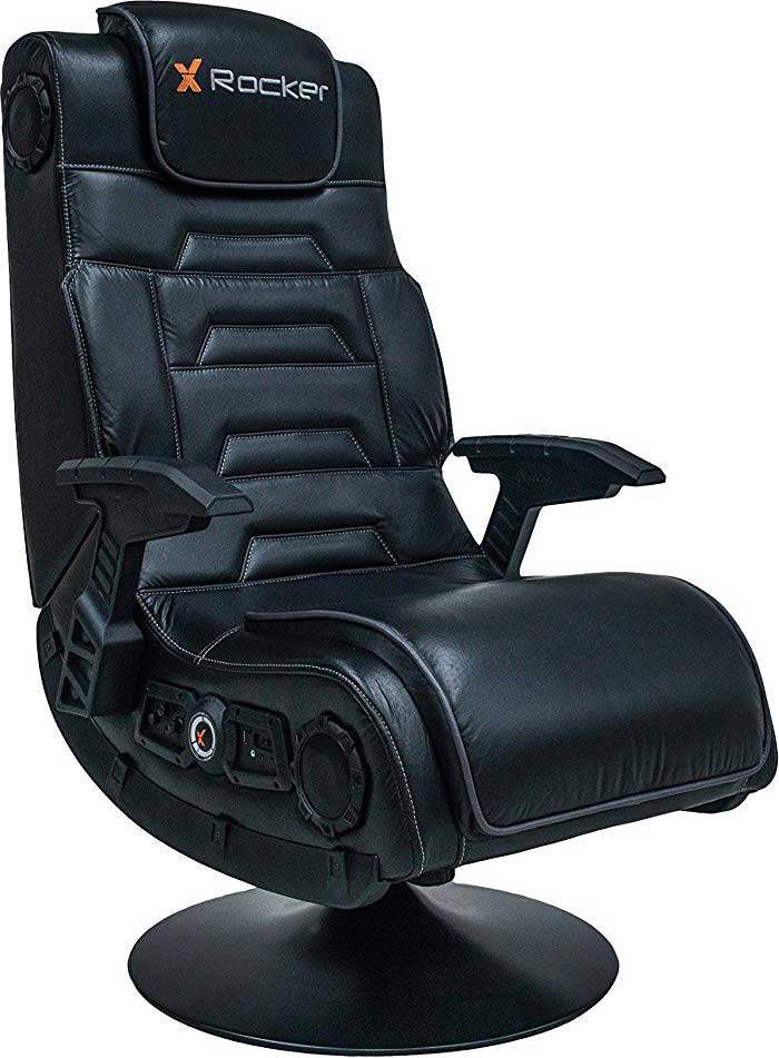  Bild på X-Rocker Evo Pro LED 4.1 Pedestal Gaming Chair - Black gamingstol