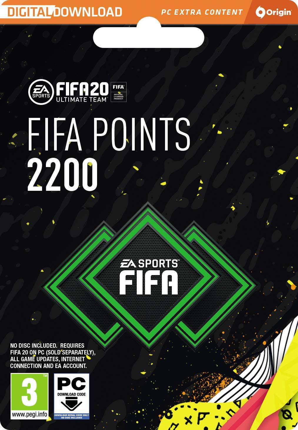  Bild på Electronic Arts FIFA 20 - 2200 Points - PC game pass / saldokort