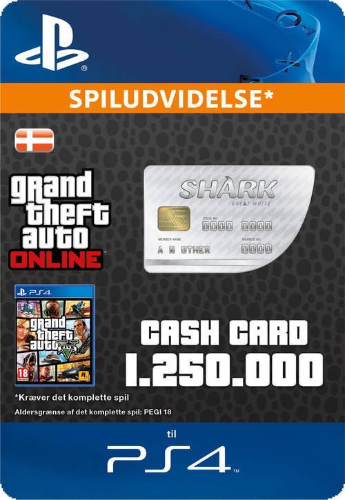  Bild på Rockstar Games Grand Theft Auto Online - Great White Shark Cash Card - PS4 game pass / saldokort