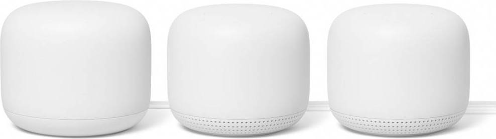  Bild på Google Nest WiFi Router + 2 Points meshrouter