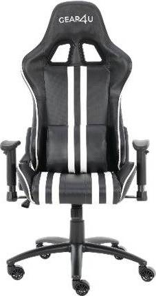  Bild på Gear4U Elite Gaming Chair - Carbon Black/White gamingstol