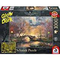 bunt Central Park im Herbst Schmidt Spiele Puzzle 59496 Thomas Kinkade Glow in The Dark 1000 Teile Puzzle
