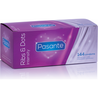  Bild på Pasante Intensity Ribs Dots 144-pack kondomer