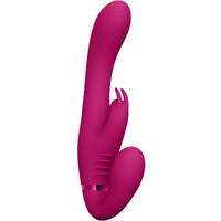  Bild på Shots Toys Suki, G-Spot Strapless Strapon Rabbit, rosa vibrator