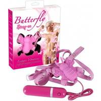  Bild på You2Toys Butterfly Strap-On Pink vibrator