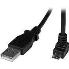 En kontakt - USB A-USB Micro-B - USB-kabel Kablar StarTech USB A-USB Micro-B (angled) 2.0 2m