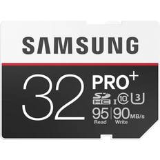 Samsung 32 GB - SDHC Minneskort & USB-minnen Samsung SDHC Pro+ UHS-I U3 95/90MB/s 32GB