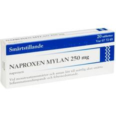 Naproxen Receptfria läkemedel Naproxen Mylan 250mg 20 st Tablett