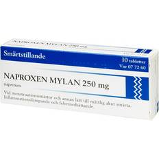 Naproxen Receptfria läkemedel Naproxen Mylan 250mg 10 st Tablett