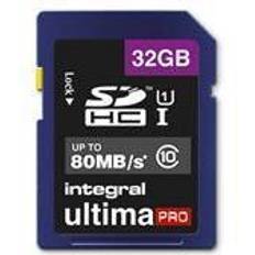 Integral 32 GB Minneskort Integral UltimaPro SDHC UHS-I U1 80MB/s 32GB