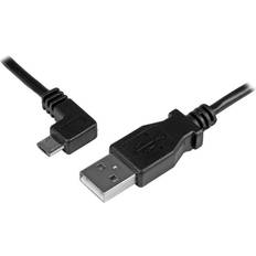 En kontakt - USB A-USB Micro-B - USB-kabel Kablar StarTech USB A - USB Micro-B 5-pin (angled) 2.0 2m