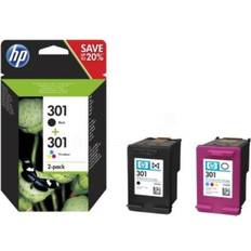 HP Gul Bläck & Toner HP 301 (N9J72AE) 2-pack (Black)