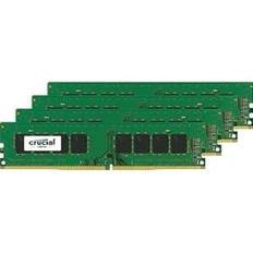 Crucial 64 GB - DDR4 RAM minnen Crucial DDR4 2400MHz 4x16GB (CT4K16G4DFD824A)