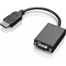 Lenovo HDMI-kablar - Rund Lenovo HDMI - VGA M-F 0.2m