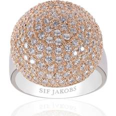Sif Jakobs Comacchio Ring - Silver/Rose Gold/Transparent