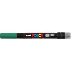 Gröna Penselpennor Uni Posca PCF-350 Brush Tip Green