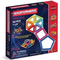 Byggsatser Magformers Rainbow 62pcs