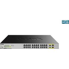 D-Link Gigabit Ethernet - PoE+ Switchar D-Link DGS-1026MP