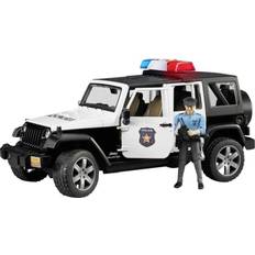 Bruder Plastleksaker Utryckningsfordon Bruder Jeep Wrangler Unlimited Rubicon Police Vehicle with Policeman & Accessories 02526