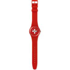 Swatch Analog - Herr - Röd Armbandsur Swatch Swiss Around The Clock (SUOR106)