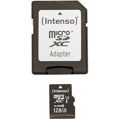 128 GB - Class 10 Minneskort Intenso Premium MicroSDXC Class 10 UHS-l U1 45MB/s 128GB +Adapter