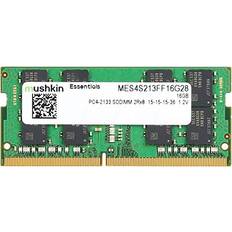 16 GB - 2133 MHz - SO-DIMM DDR4 RAM minnen Mushkin Essentials DDR4 2133MHz 16GB (MES4S213FF16G28)