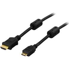 Deltaco HDMI-kablar - Standard HDMI-Standard HDMI Deltaco HDMI - HDMI Mini High Speed with Ethernet 2m