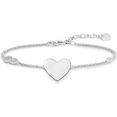 Thomas Sabo Heart with Infinity Bracelet - Silver/White