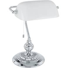 Dimbar - Silver Belysning Eglo Banker Bordslampa 39cm