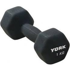 York Fitness Vikter York Fitness Neoprene Hex Dumbbell 1kg