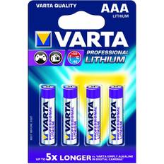 Batterier Batterier & Laddbart Varta AAA Professional Lithium 4-pack