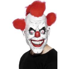 Smiffys Heltäckande masker Smiffys Läskig Clownmask med Hår