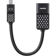 HDMI-kablar Belkin F2CD079 HDMI - DisplayPort Mini 0.1m