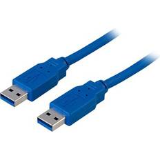 Deltaco USB A-USB A - USB-kabel - Vita Kablar Deltaco USB A - USB A 3.0 0.5m