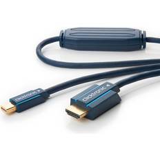 Blåa - DisplayPort-kablar ClickTronic Casual HDMI High Speed - DisplayPort Mini 1m