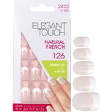 Elegant Touch Lösnaglar & Nageldekorationer Elegant Touch Natural French Nails 126 24-pack
