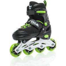 Läder Inlines & Rullskridskor STIGA Sports Tornado Inline Skates - Black/Lime Green