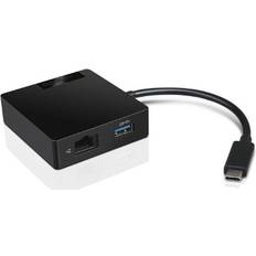 Lenovo HDMI-kablar Lenovo USB C - VGA/HDMI/USB A/RJ45 M-F
