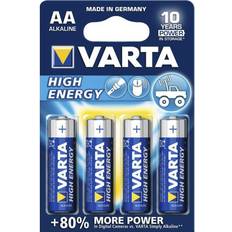 AA (LR06) - Alkalisk - Batterier Batterier & Laddbart Varta High Energy AA 4-pack